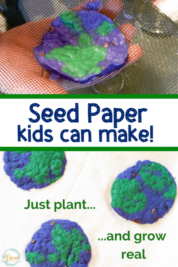 Homemade Seed Paper Kids Can Plant - Views From a Step Stool